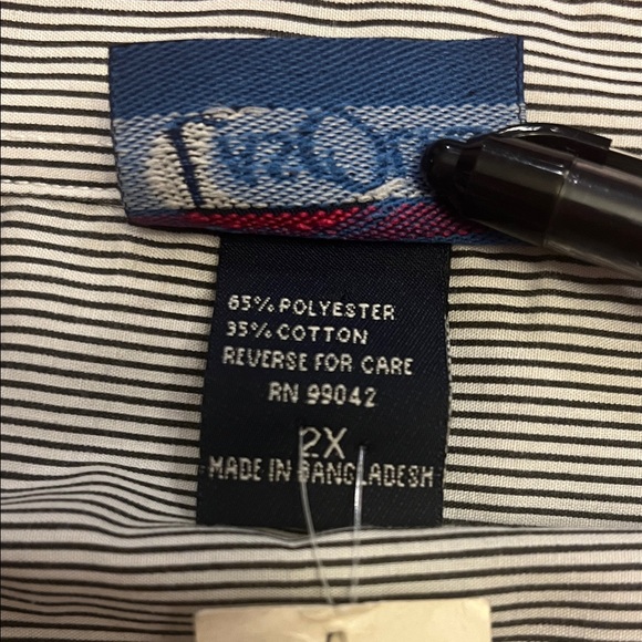 Striped Gray Button Down Shirt with Sunflower Embroidery - Picture 5 of 11